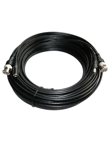SAFIRE Cable combinado RG59 + DC - Conector BNC - 10 metros - Vídeo -