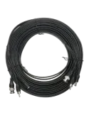 SAFIRE Cable combinado RG59 + Audio + DC - Mini RG59 con conector BNC