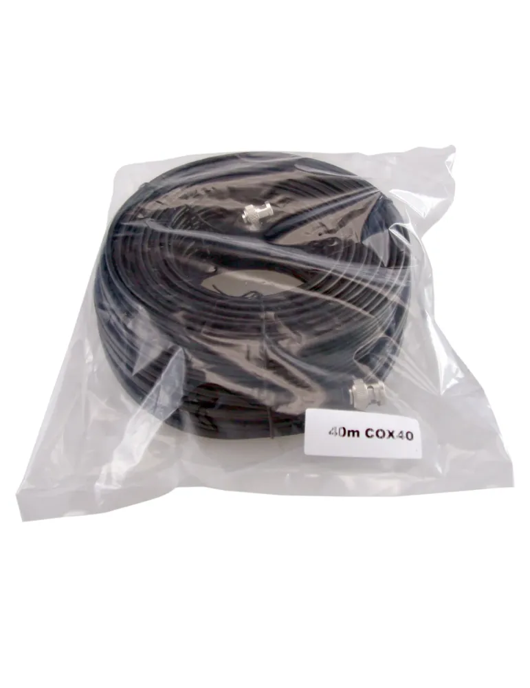 MARCA BLANCA Cable combinado RG59 + DC - Conector BNC - 40 metros - Ví