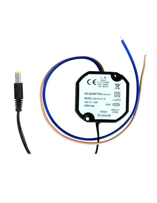 MARCA BLANCA Alimentador electrónico - 12 V / 1500 mA - Reducidas dime