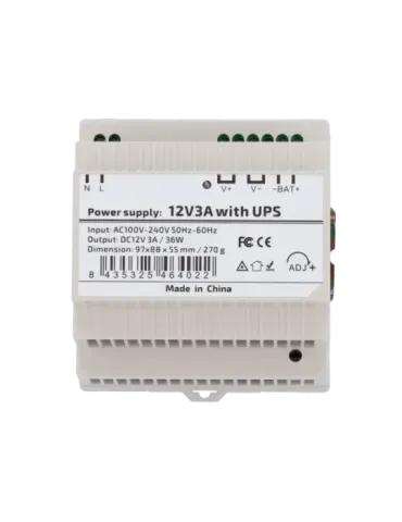 MARCA BLANCA Fuente de alimentación con función UPS - Salida DC 12 V 3