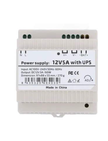 MARCA BLANCA Fuente de alimentación con función UPS - Salida DC 12 V 5