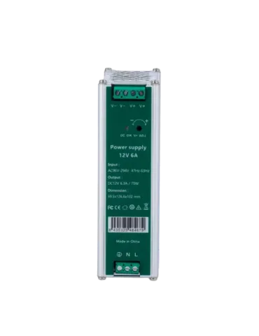 MARCA BLANCA Fuente de alimentación conmutada - Salida DC 12 V 6.3 A /