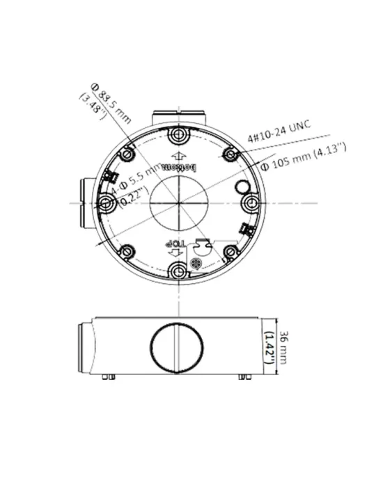 HIKVISION Caja de conexiones - Para cámaras bullet - Apto para uso ext
