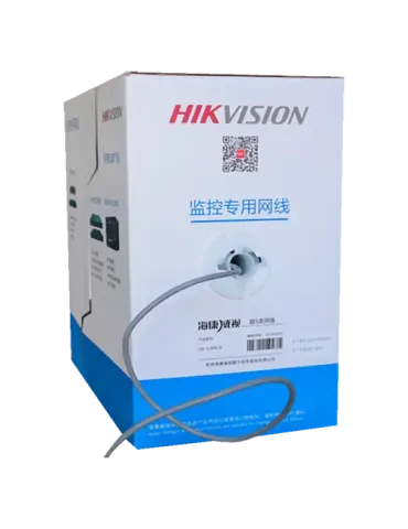 Hikvision cable UTP categoría 5E - Conductor OFC, 99,5% cobre - Aislam