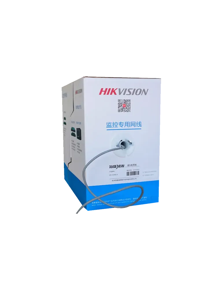 Hikvision cable UTP categoría 5E - Conductor OFC, 99,5% cobre - Aislam