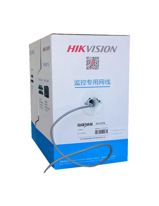 Hikvision cable UTP categoría 5E - Conductor OFC, 99,5% cobre - Aislam