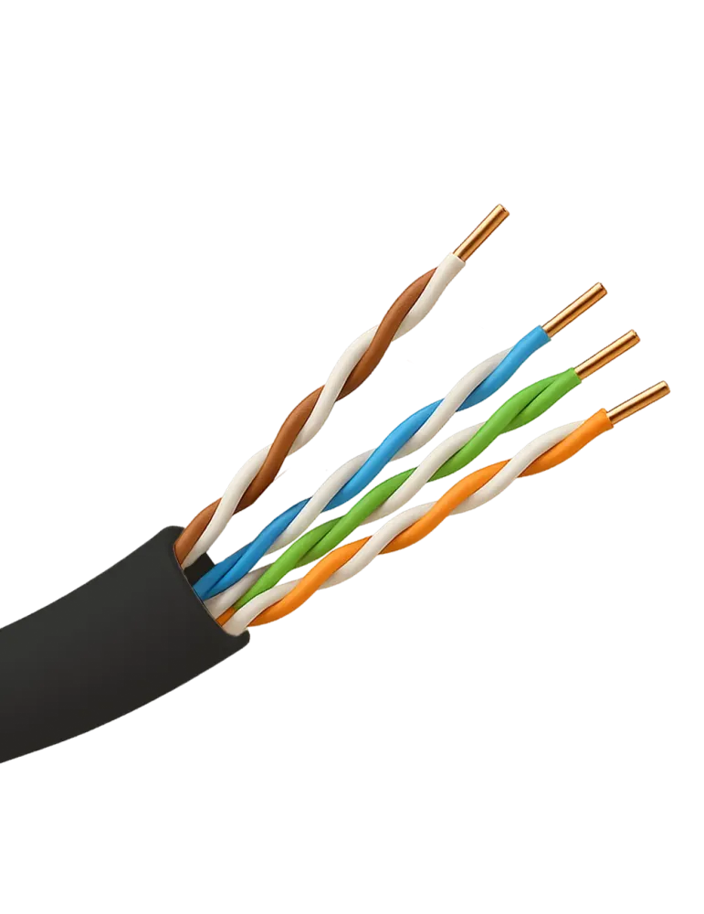 Hikvision cable UTP categoría 5E - Conductor OFC, 99,5% cobre - Materi