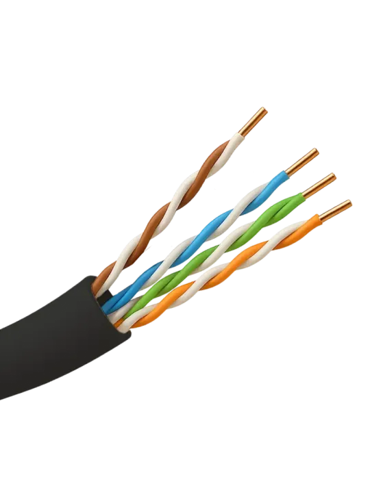 Hikvision cable UTP categoría 5E - Conductor OFC, 99,5% cobre - Materi