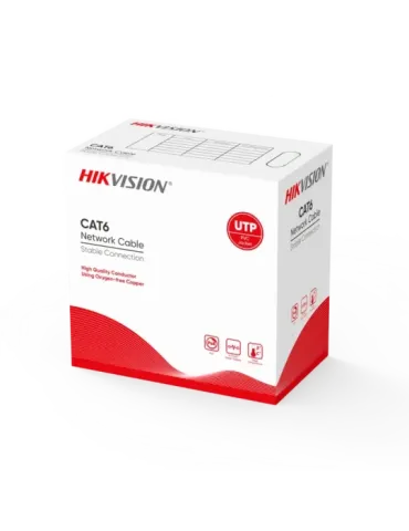 Hikvision cable UTP categoría 6 - Conductor OFC, 99,5% cobre - Diámetr