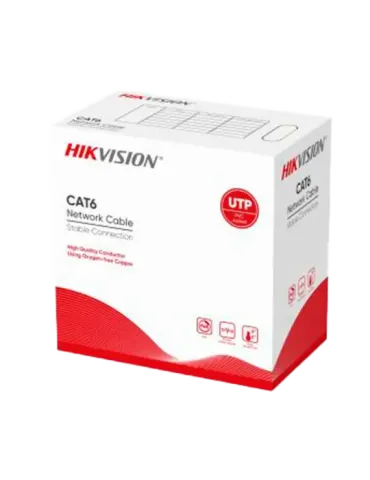 Hikvision cable UTP categoría 6 - Conductor OFC, 99,5% cobre - Diámetr