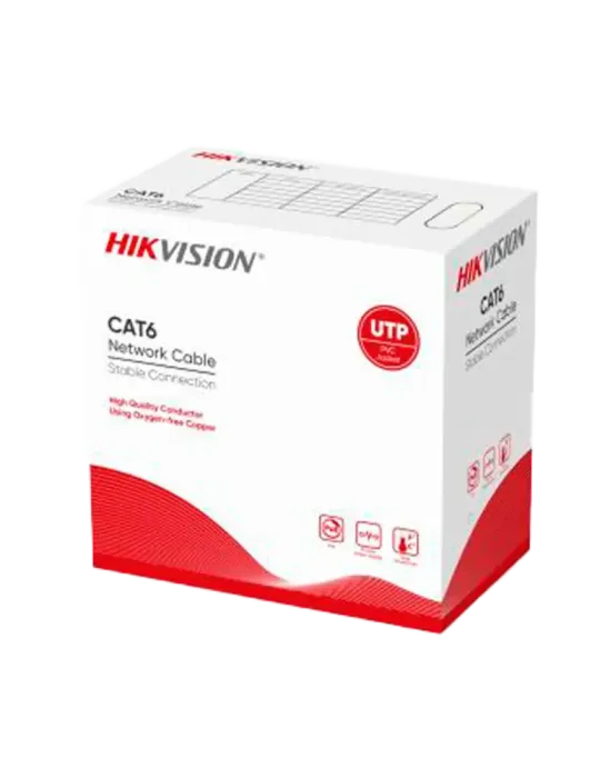Hikvision cable UTP categoría 6 - Conductor OFC, 99,5% cobre - Diámetr