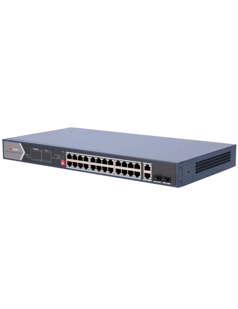 HIKVISION Switch PoE Hikvision - 24 RJ45 Gigabit + 4 uplink Gigabit RJ