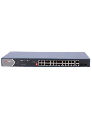 HIKVISION Switch PoE Hikvision - 24 RJ45 Gigabit + 4 uplink Gigabit RJ