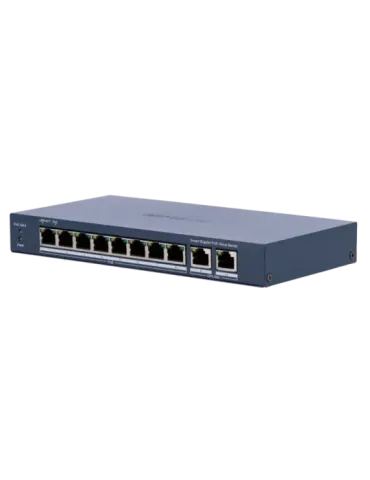 Hikvision PoE Switch Gestionable - 8 puertos PoE 802.3af/at + 2 Uplink