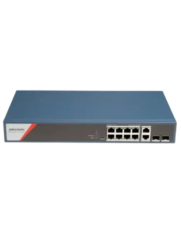 HIKVISION Switch PoE Hikvision - 8 puertos RJ45 GE + 2 puertos Gigabit