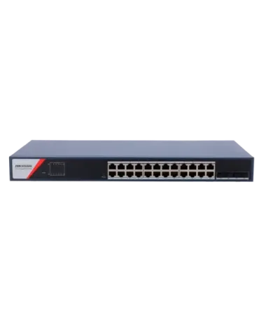 HIKVISION Switch Gestionable Hikvision - 24 puertos RJ45 GE + 4 puerto