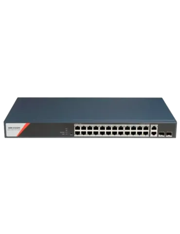 HIKVISION Switch PoE Hikvision - 24 puertos RJ45 GE + 2 puertos Gigabi