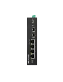 HIKVISION Switch Industrial PoE Hikvision - 4 puertos RJ45 Gigabit + 2
