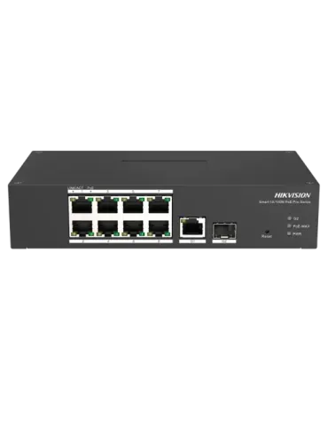HIKVISION Switch PoE Hikvision - 8 puertos RJ45 FE + 1 puerto Gigabit