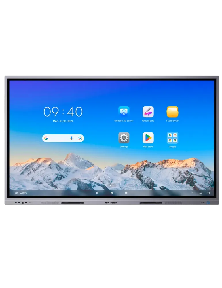 HIKVISION Monitor interactivo 86″ - Resolución 4K - Android 13 - Certi