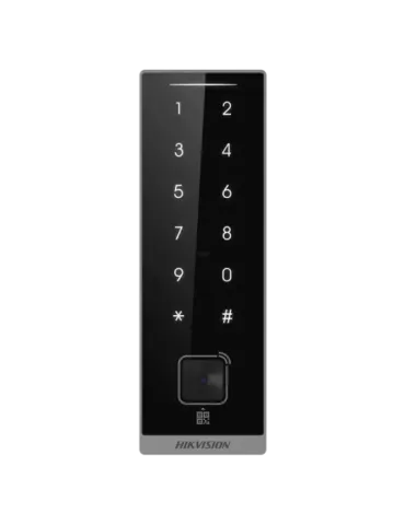 HIKVISION Lector de acceso para marcos - Acceso por tarjeta EM/MF, QR