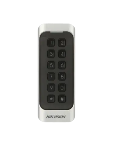 HIKVISION Lector de acceso para marcos - Acceso por tarjeta EM y PIN -
