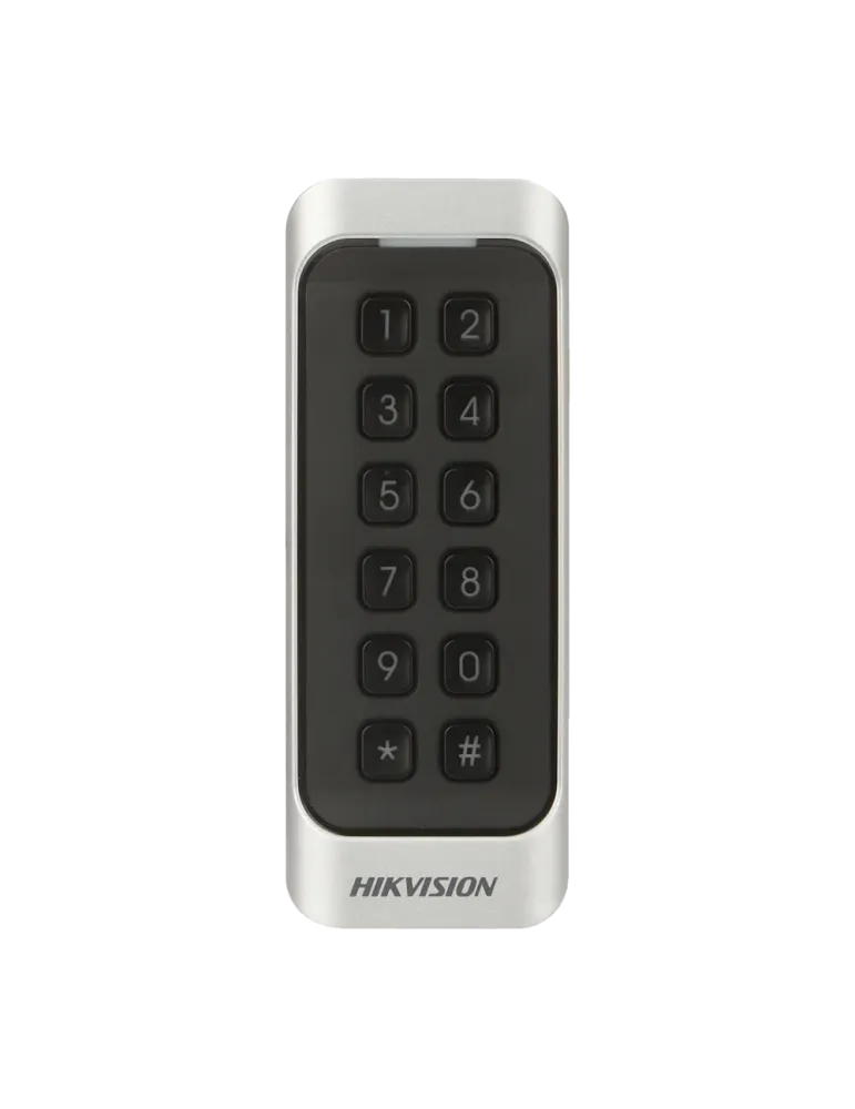 HIKVISION Lector de acceso para marcos - Acceso por tarjeta EM y PIN -