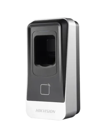 HIKVISION Lector de acceso - Acceso por huella y tarjeta EM - Indicado