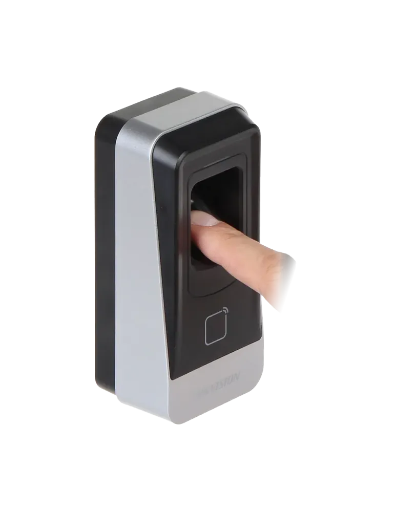 HIKVISION Lector de acceso - Acceso por huella y tarjeta EM - Indicado