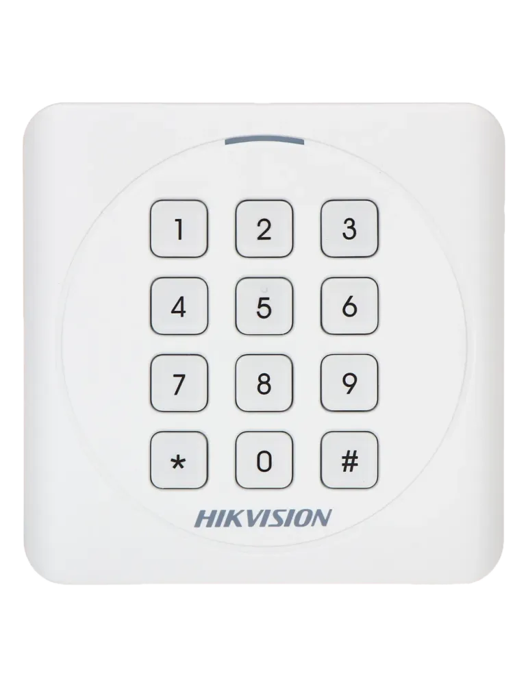HIKVISION Lector de acceso - Acceso por tarjeta EM y PIN - Indicador L