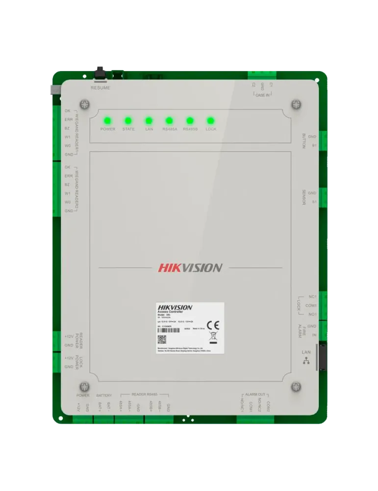 HIKVISION Controladora de acceso Multi-identificación - Facial, huella