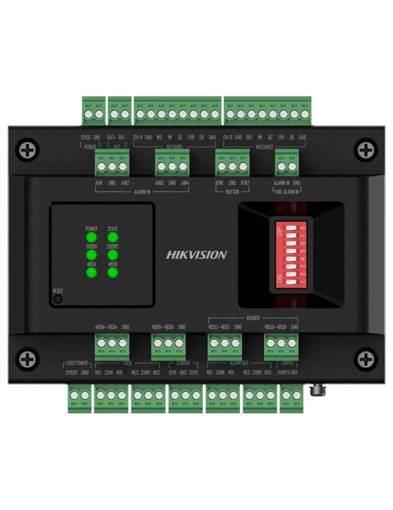 HIKVISION Controladora de acceso extensora - Facial, huella, tarjeta,