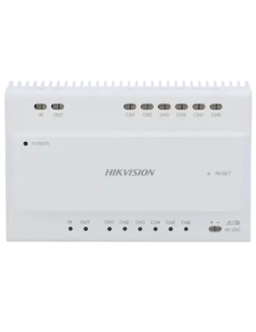 HIKVISION INTERCOM Distribuidor para edificios - 2 hilos HD - 6 grupos