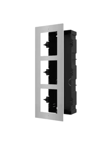 HIKVISION Panel frontal y caja de registro encastrada - Hasta 3 módulo