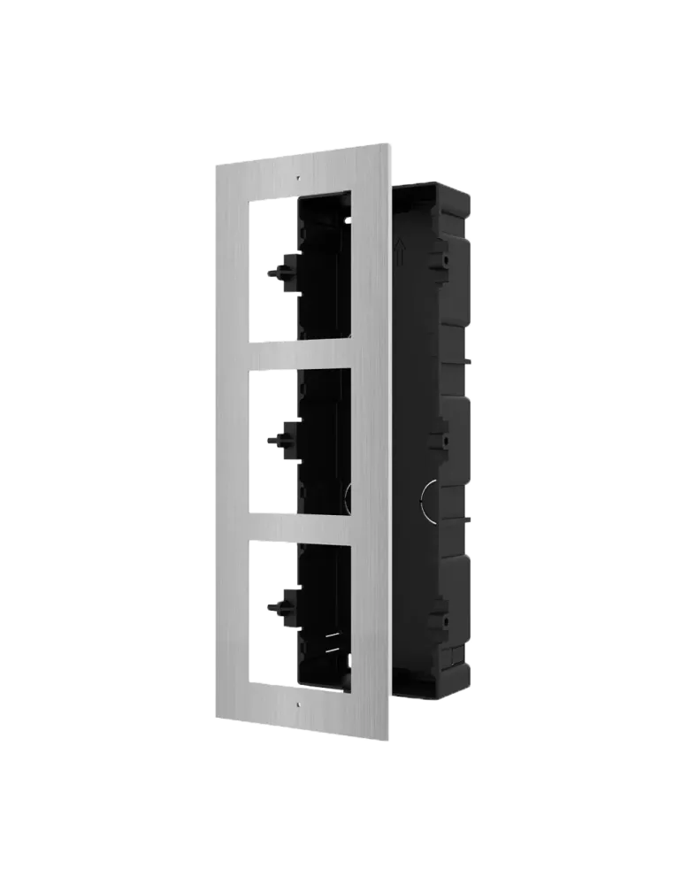 HIKVISION Panel frontal y caja de registro encastrada - Hasta 3 módulo