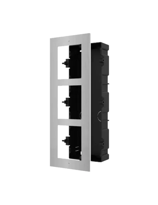 HIKVISION Panel frontal y caja de registro encastrada - Hasta 3 módulo