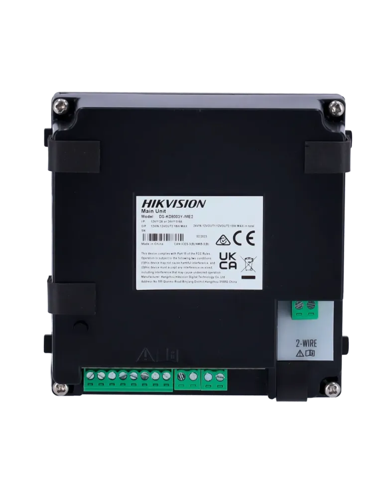 HIKVISION Videoportero 2 hilos - Cámara 2 Mpx - Audio bidireccional -