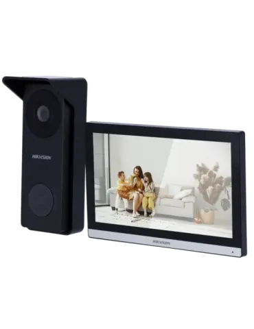 HIKVISION Kit de videoportero - Tecnología 4 hilos analógico y WiFi -