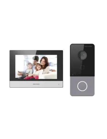 HIKVISION Kit de videoportero - Tecnología IP y WiFi - Placa y monitor