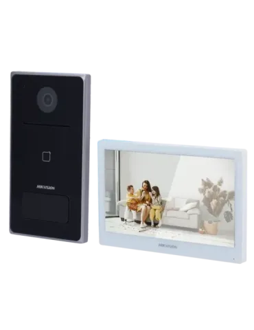 HIKVISION Kit de videoportero - Tecnología IP y WiFi - Placa y monitor