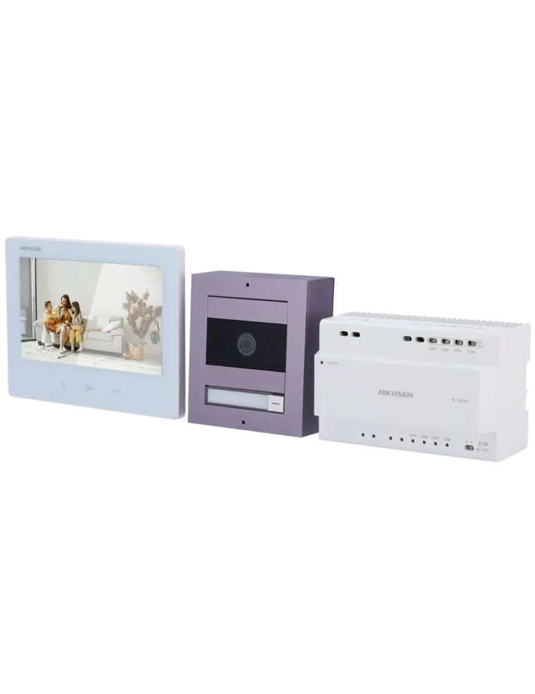 HIKVISION INTERCOM Kit de videoportero - Tecnología 2 hilos HD con WiF