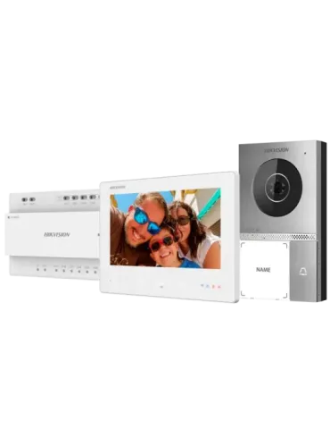 HIKVISION Kit de videoportero con dos relés - Tecnología 2 hilos HD co