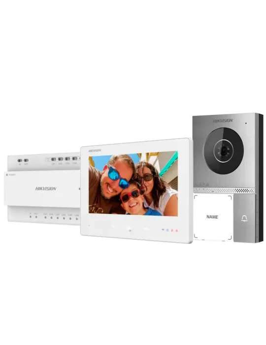 HIKVISION Kit de videoportero con dos relés - Tecnología 2 hilos HD co