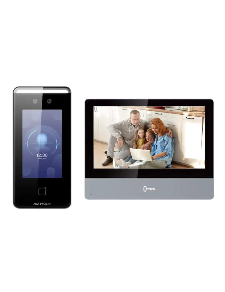HIKVISION Kit de videoportero - Tecnología IP y WiFi - Placa y monitor