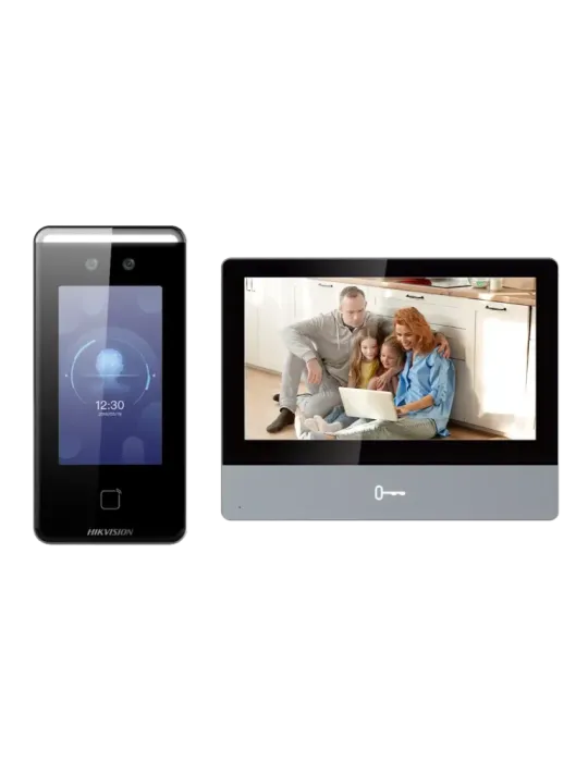 HIKVISION Kit de videoportero - Tecnología IP y WiFi - Placa y monitor