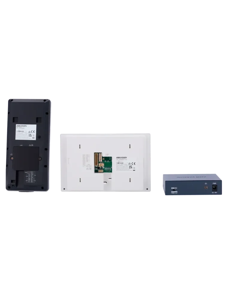 HIKVISION Kit de videoportero - Tecnología IP y WiFi | Switch PoE - Pl