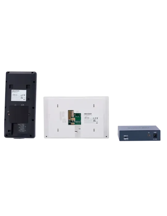 HIKVISION Kit de videoportero - Tecnología IP y WiFi | Switch PoE - Pl