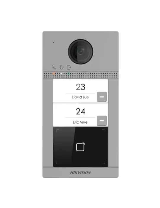 HIKVISION Videoportero IP WiFi 2 apartamentos - Cámara 2 Mpx | Audio b