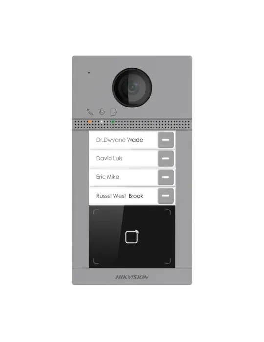 HIKVISION Videoportero IP WiFi 4 apartamentos - Cámara 2 Mpx | Audio b